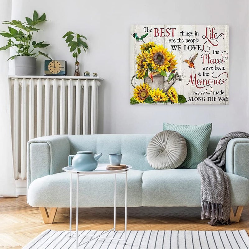HOIYLDS Sunflower Diamond Painting Kits for Adults - Inspirational Diamond Art Kits for Adults Beginner  DIY Full Drill Diamond Dots Paintings with Diamonds 5D Gem Art and Crafts for Adults Home Wall Decor - Image 2